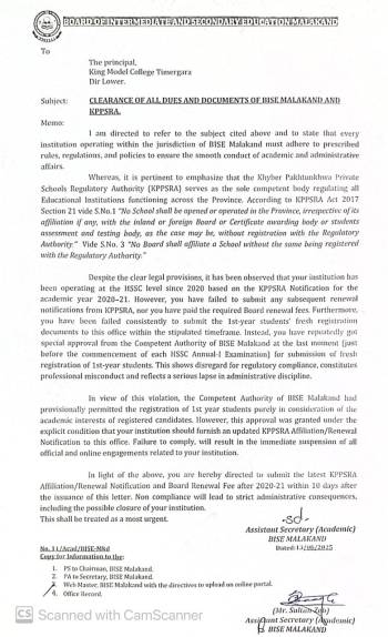 Clearance of all dues and documents of