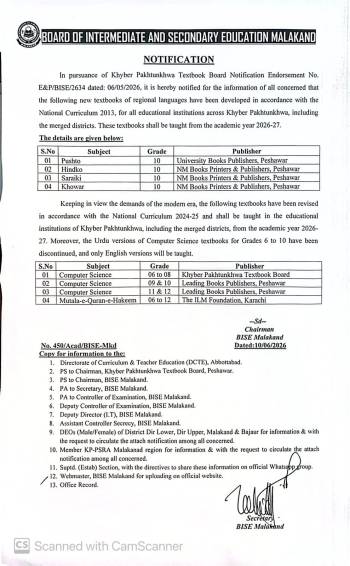 Khyber Pakhtunkhwa Textbook 2026-27